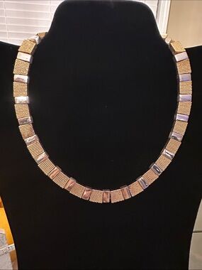 Vintage Napier Two-Tone Collar Necklace
